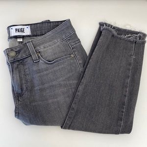Paige Verdugo Ultra Skinny Light Black Wash Jeans Mid Rise Pants Sz. 25